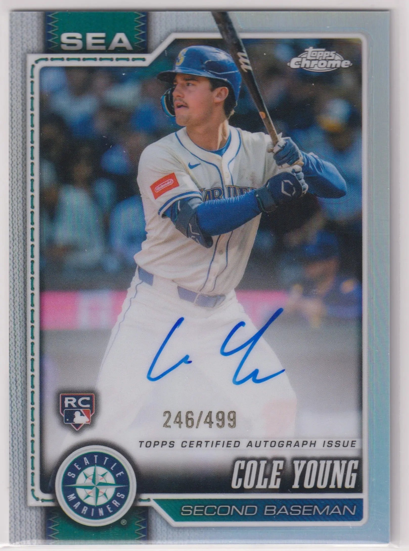 2026 Topps Chrome Rookie Autograph Cole Young Auto /499 