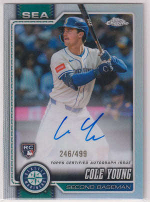 2026 Topps Chrome Rookie Autograph Cole Young Auto /499 