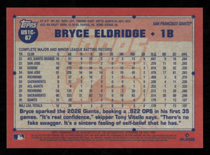 2026 Topps Chrome Rookie Bryce Eldridge 1991 35th Annv. RC Black Mojo Ref. /10 
