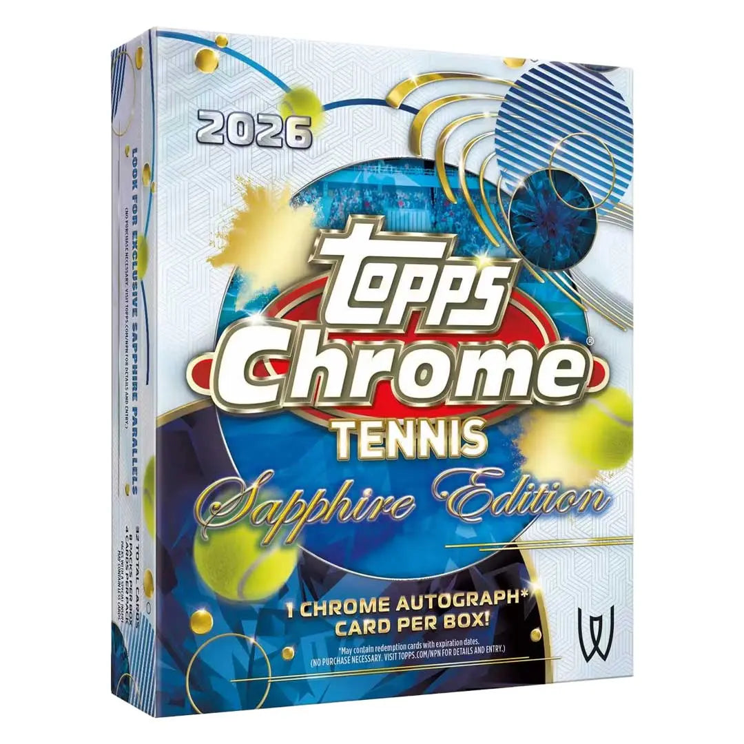 2026 Topps Chrome Tennis Sapphire Edition Box 