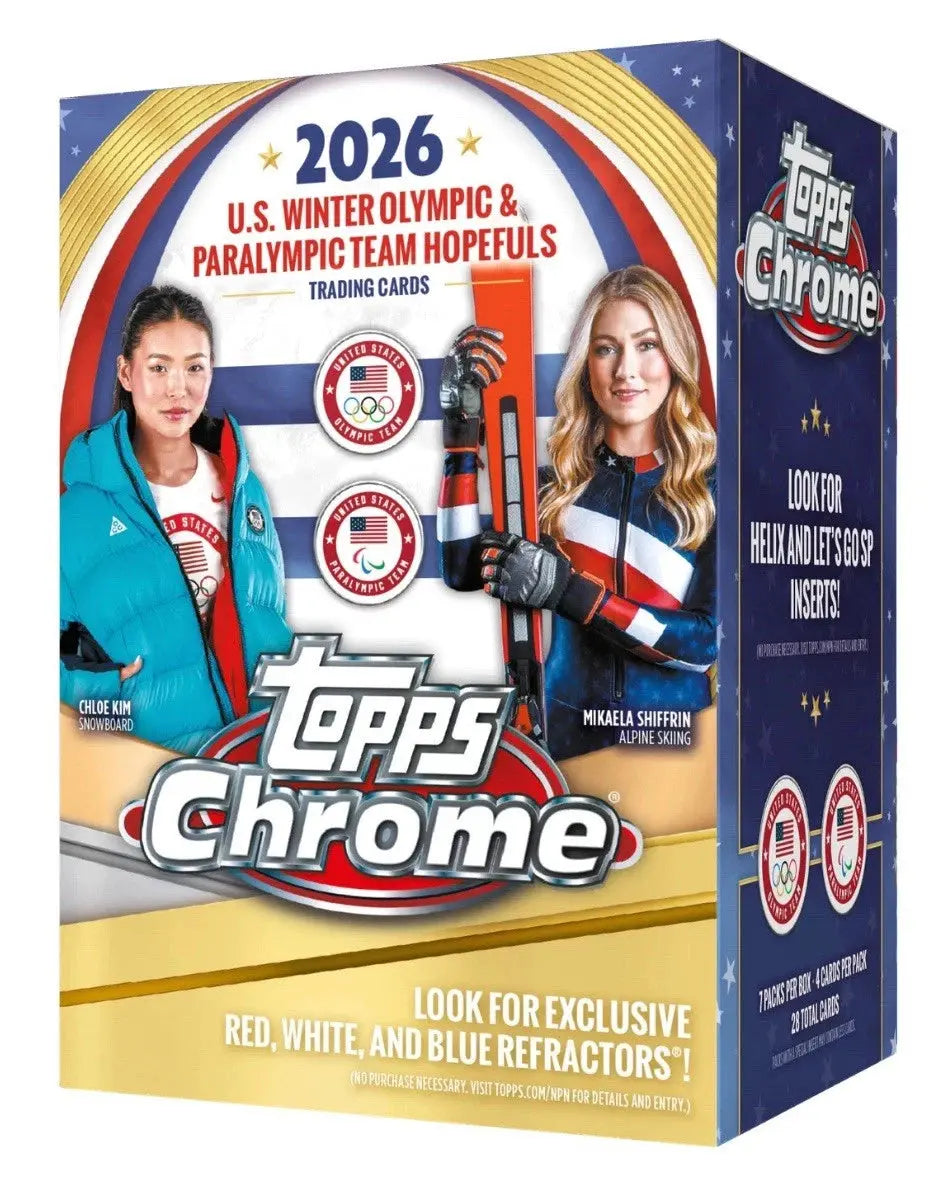2026 Topps Chrome U.S. Olympics 7-Pack Blaster Box 