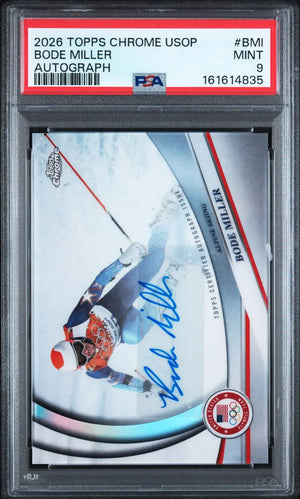 2026 Topps Chrome U.S. Winter Olympic & Paralympic Team Auto Bode Miller PSA 9 