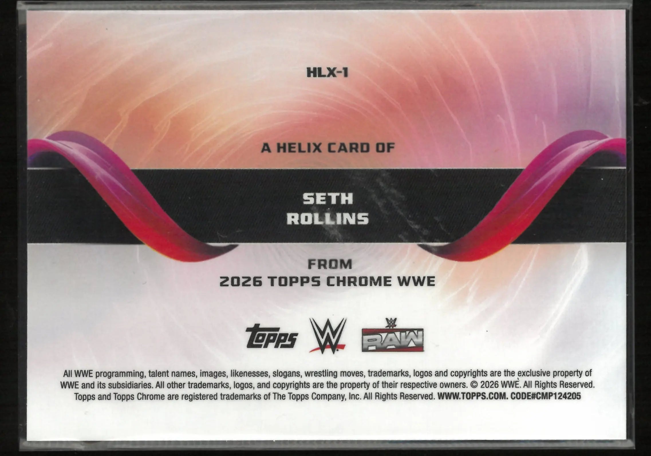 2026 Topps Chrome WWE Helix Seth Rollins SP 
