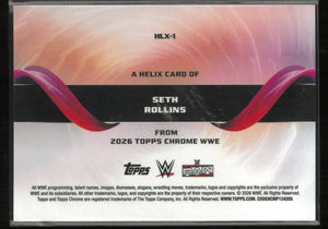 2026 Topps Chrome WWE Helix Seth Rollins SP 