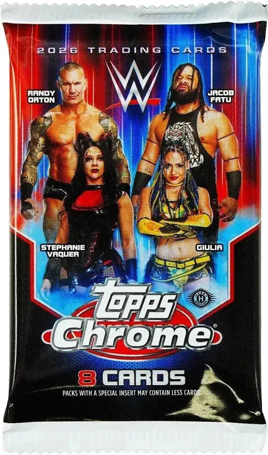 2026 Topps Chrome WWE Hobby Pack (Single Pack Sales) 