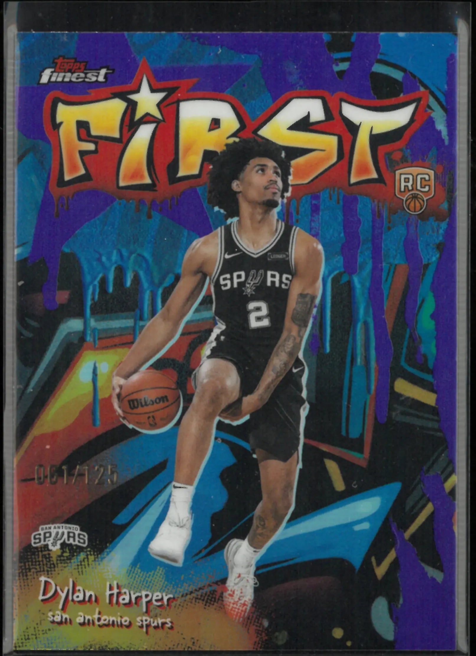 2026 Topps Finest First Rookie Dylan Harper Purple /125 RC 