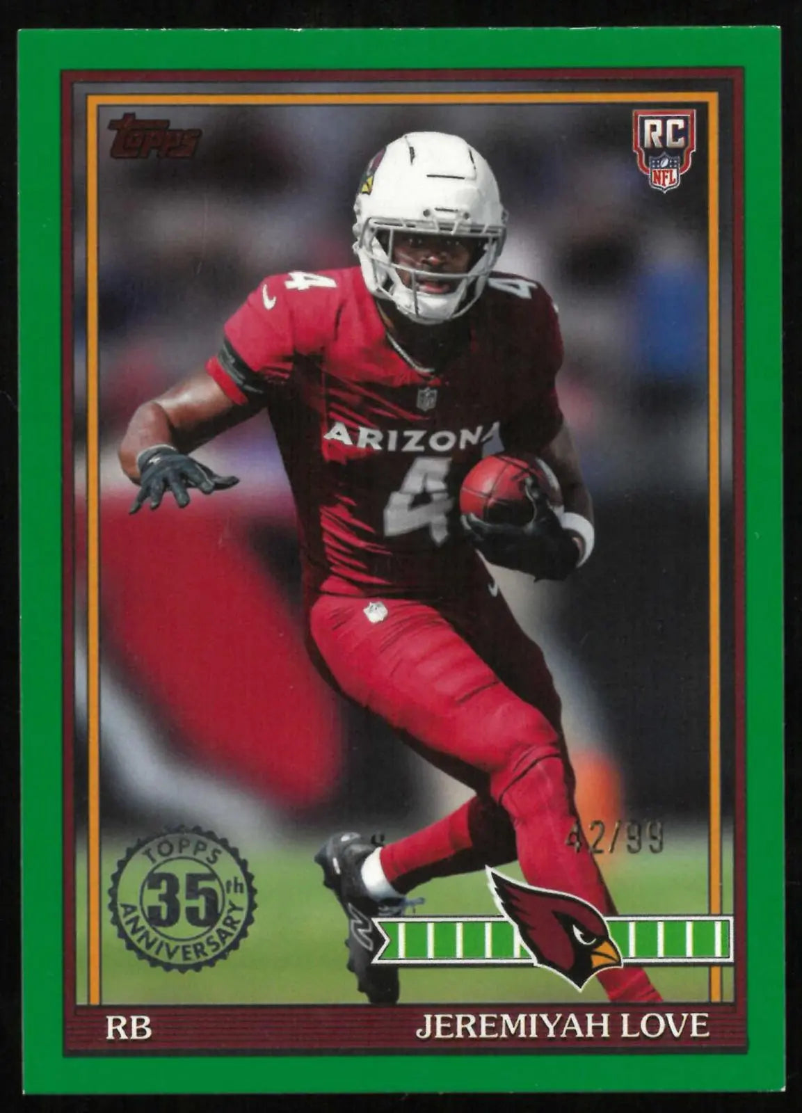 2026 Topps Flagship RC Jeremiyah Love 1991 35th Anniversary Rookies /99 