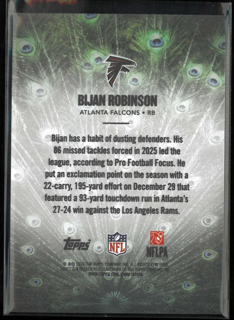 2026 Topps Flagship Struttin Bijan Robinson 