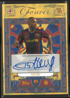 2026 Topps Forever Autograph Thierry Henry Auto Gold /50 