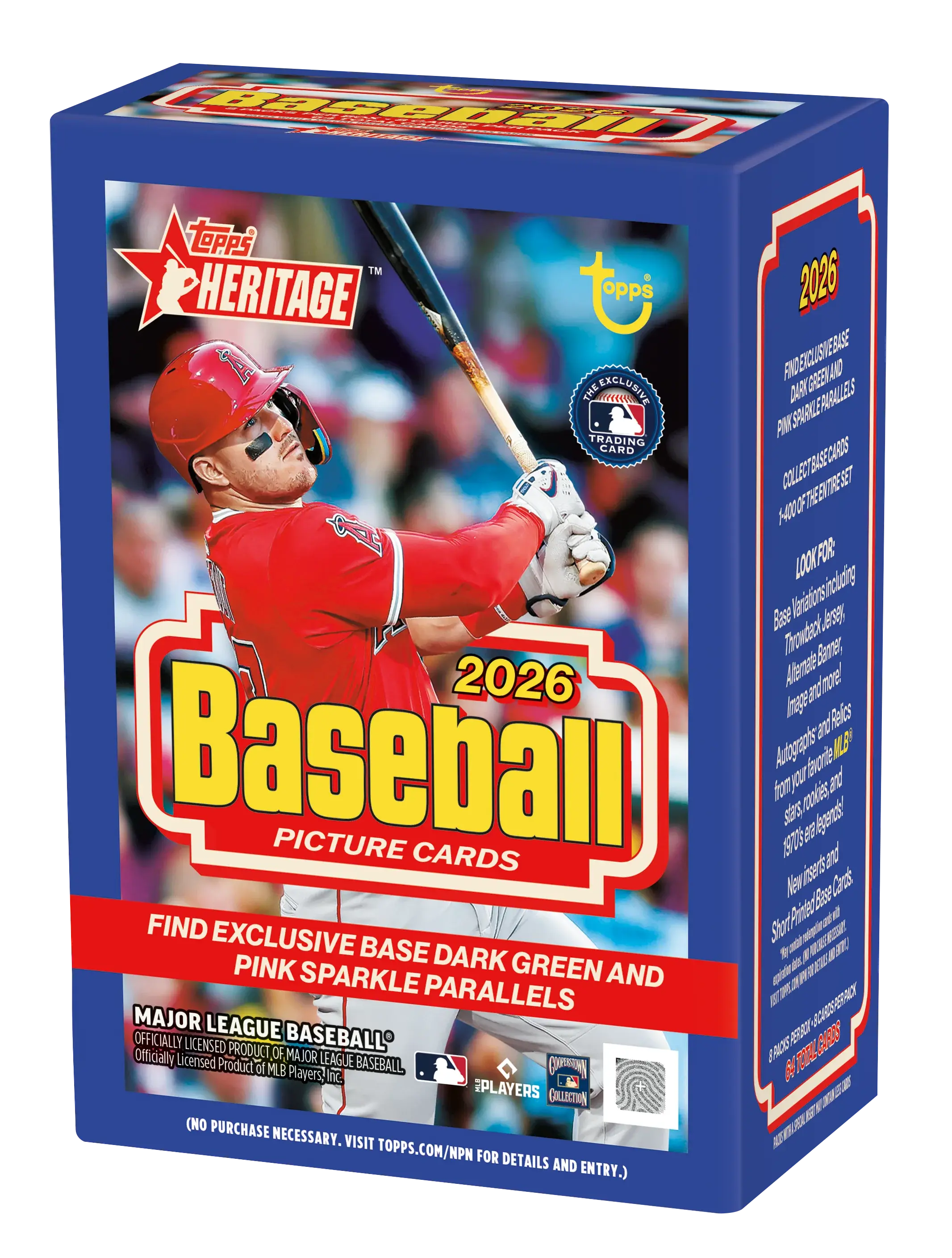 2026 Topps Heritage Baseball 8-Pack Blaster Box 