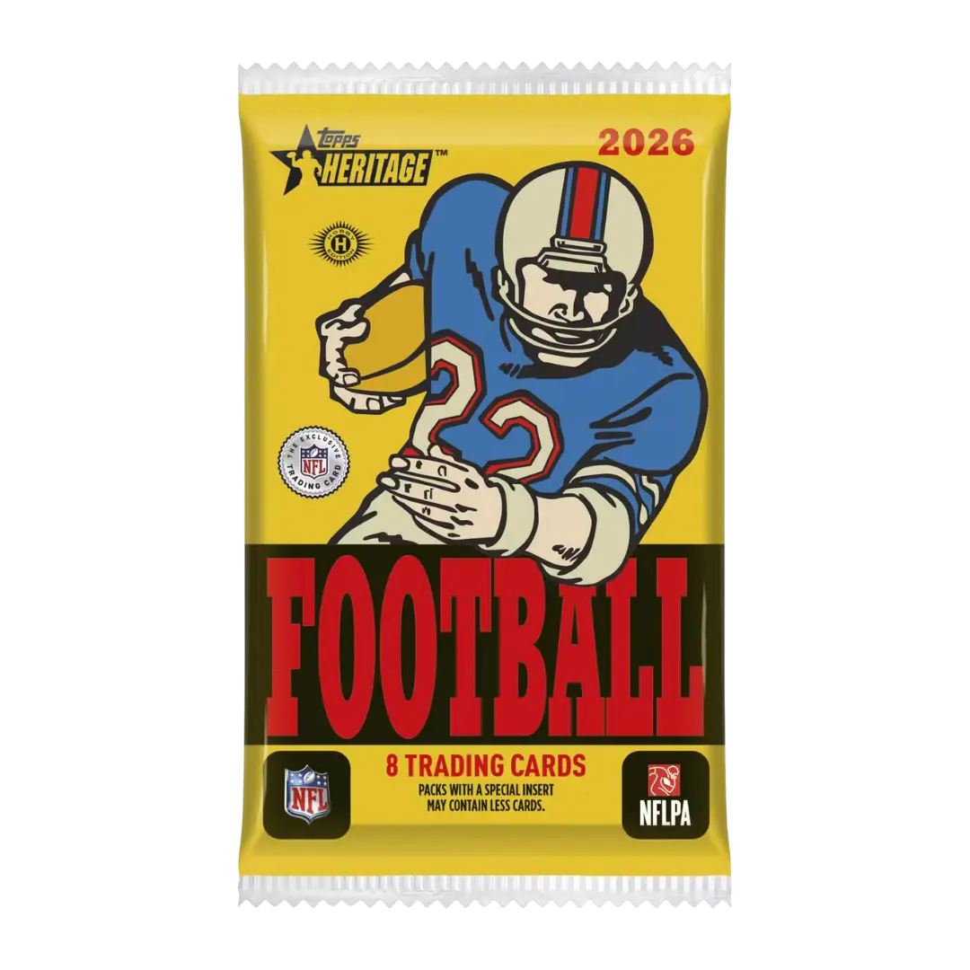 2026 Topps Heritage Football Hobby Pack 