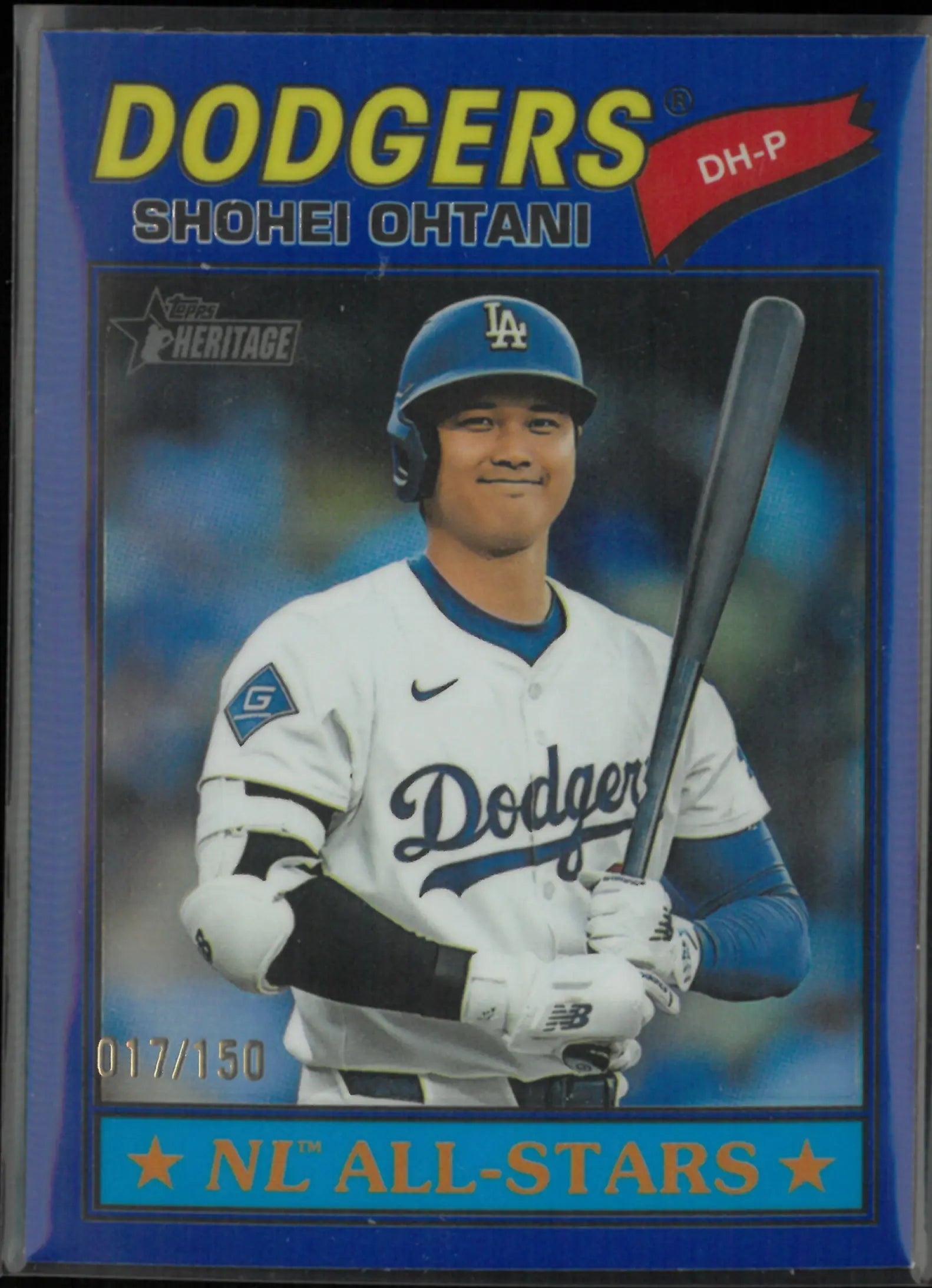 2026 Topps Heritage NL All-Stars Shohei Ohtani Blue Bordered Chrome /150 
