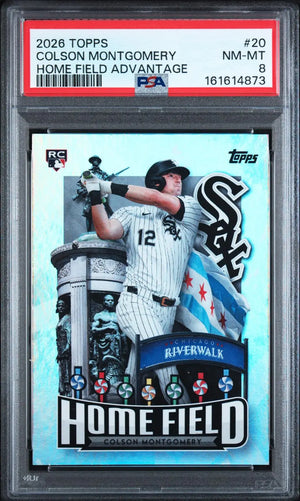 2026 Topps Home Field Advantage Baseball Rookie Colson Montgomery RC PSA 8 