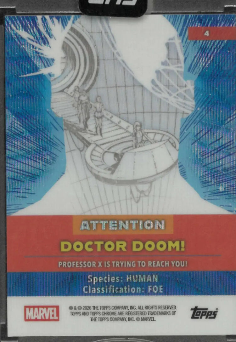 2026 Topps Marvel Attention Doctor Doom! Wave /99 