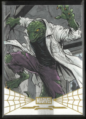 2026 Topps Marvel Mint Spider-Man Rogues' Gallery Lizard Sketch Artist Autograph 