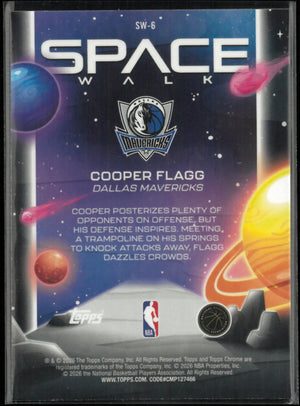 2026 Topps Space Walk Rookie Cooper Flag Pulsar /99 RC 
