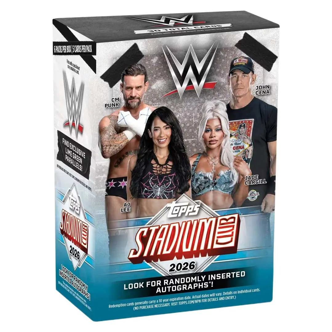 2026 Topps Stadium Club WWE Wrestling Blaster Box 