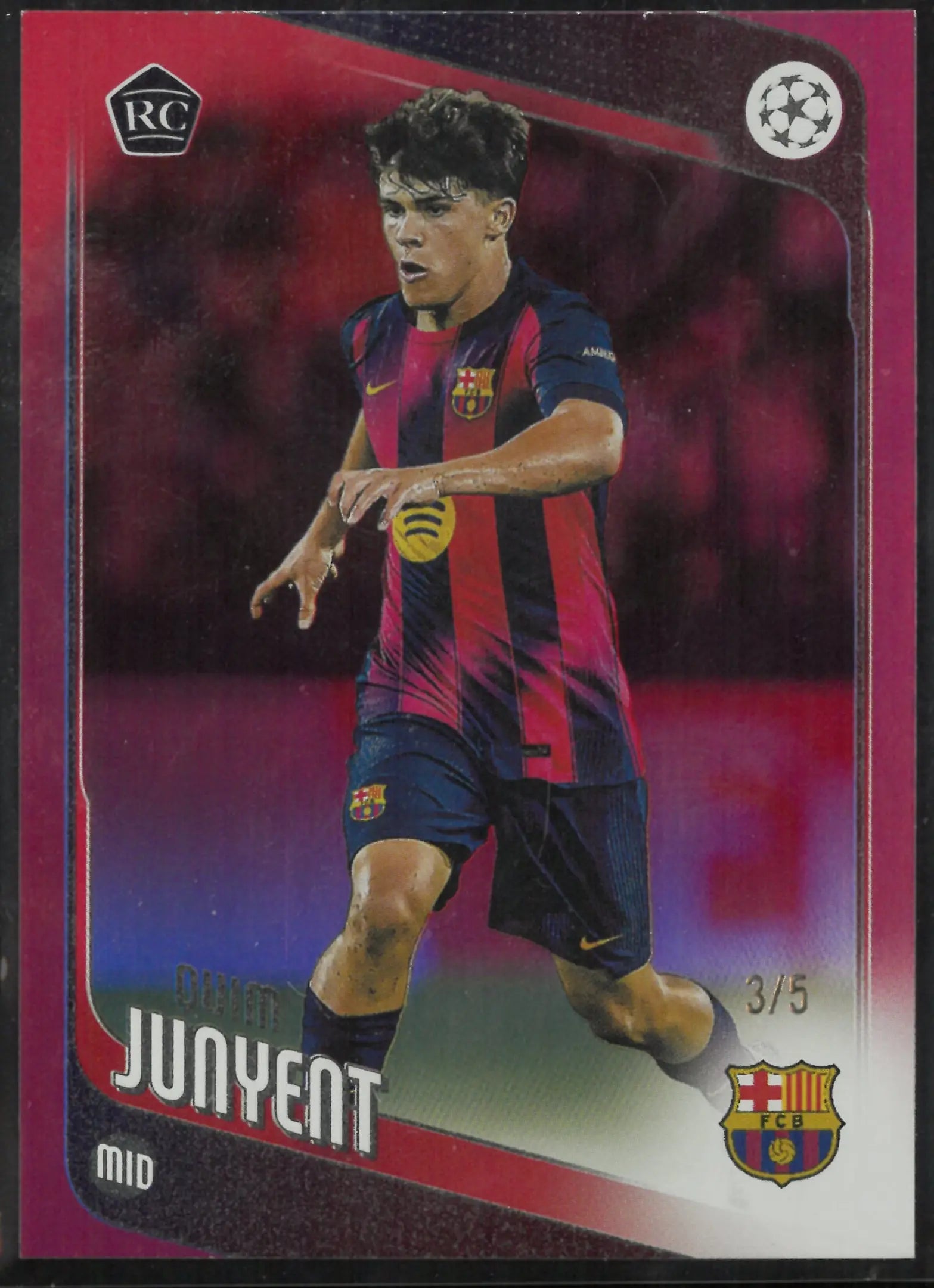 2026 Topps UEFA Champions League Quim Junyent RC 3/5 