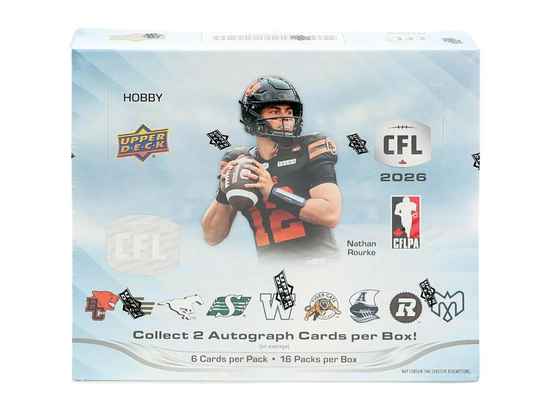 2026 Upper Deck CFL Canadian Football League Hobby Box 