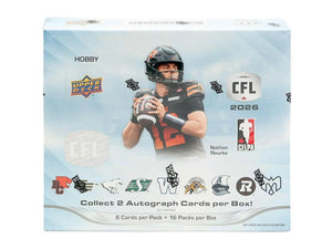 2026 Upper Deck CFL Canadian Football League Hobby Box 