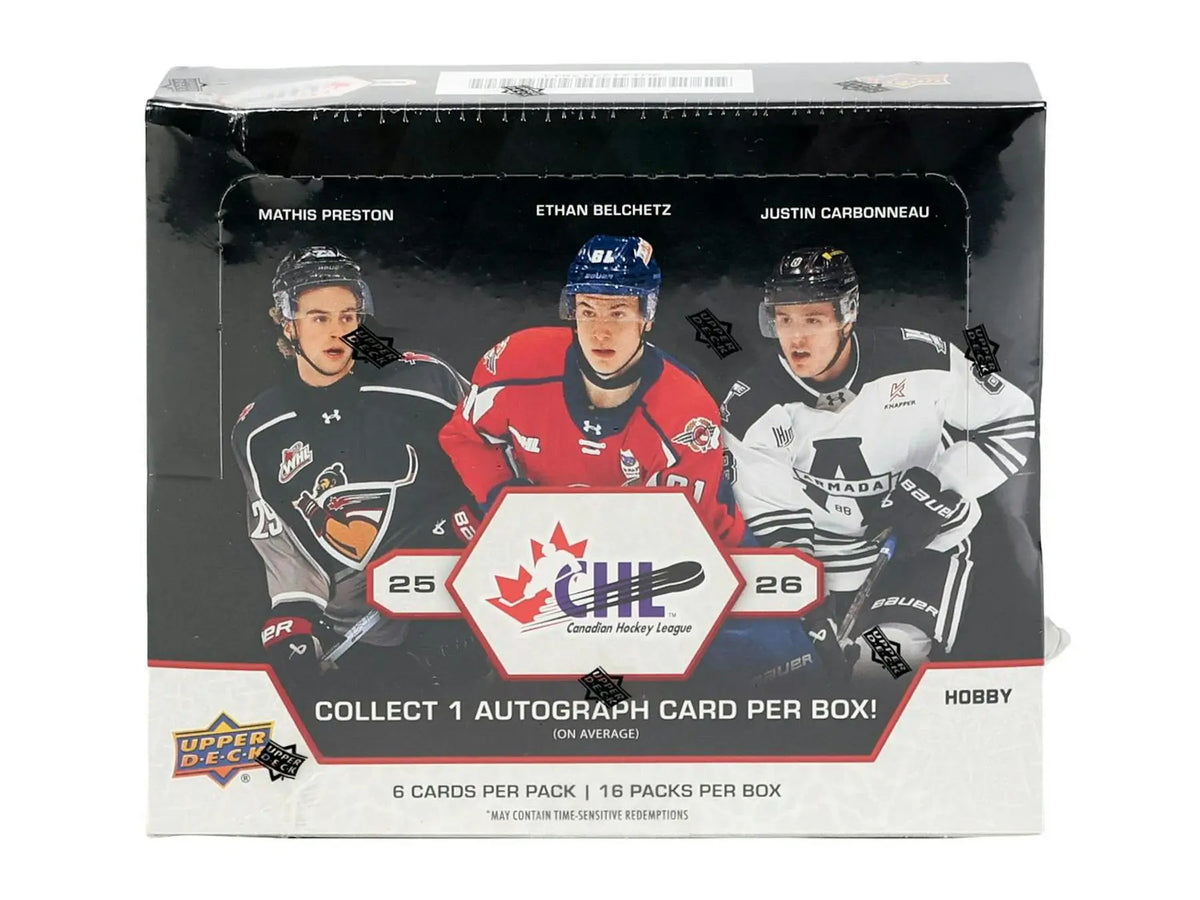 2026 Upper Deck CHL Hockey Hobby Box 