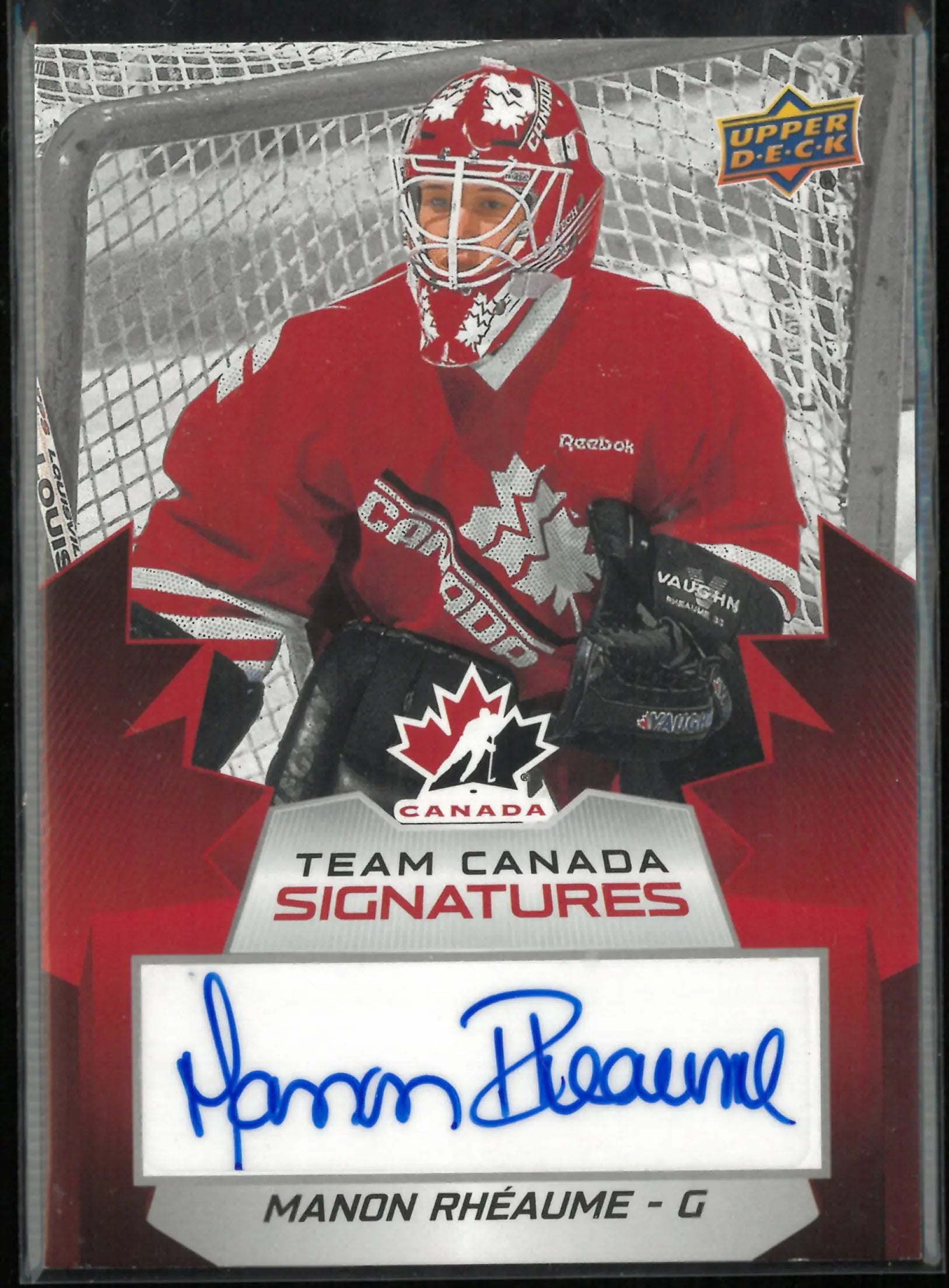 2026 Upper Deck Team Canada Signatures Autograph Manon Rheaume Auto 