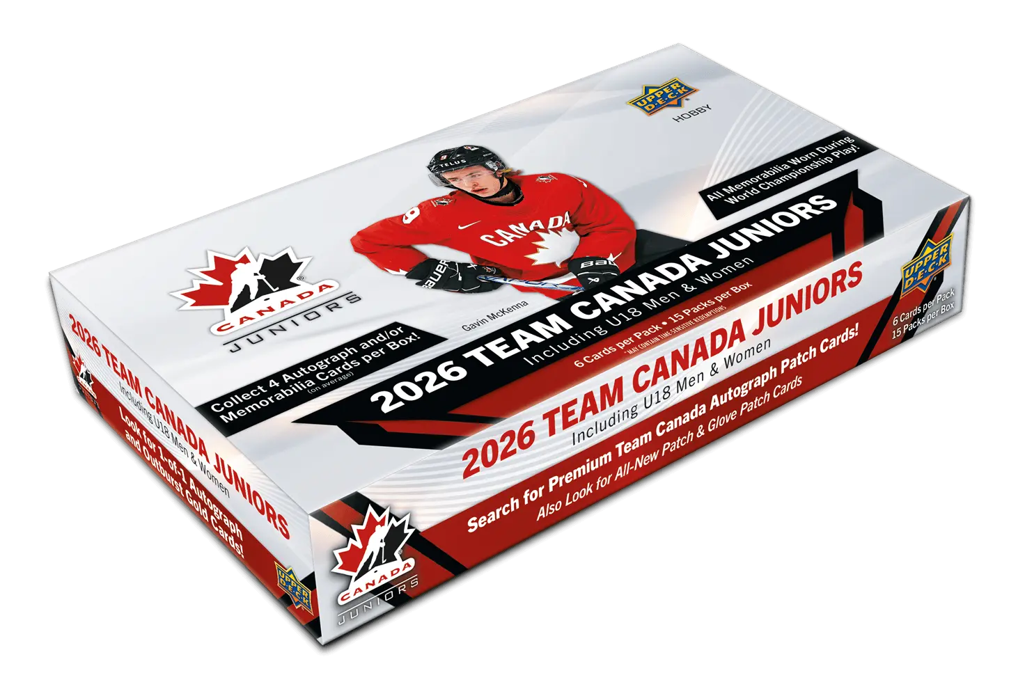 2026 Upper Deck Team Canada World Juniors Hockey Hobby Box 