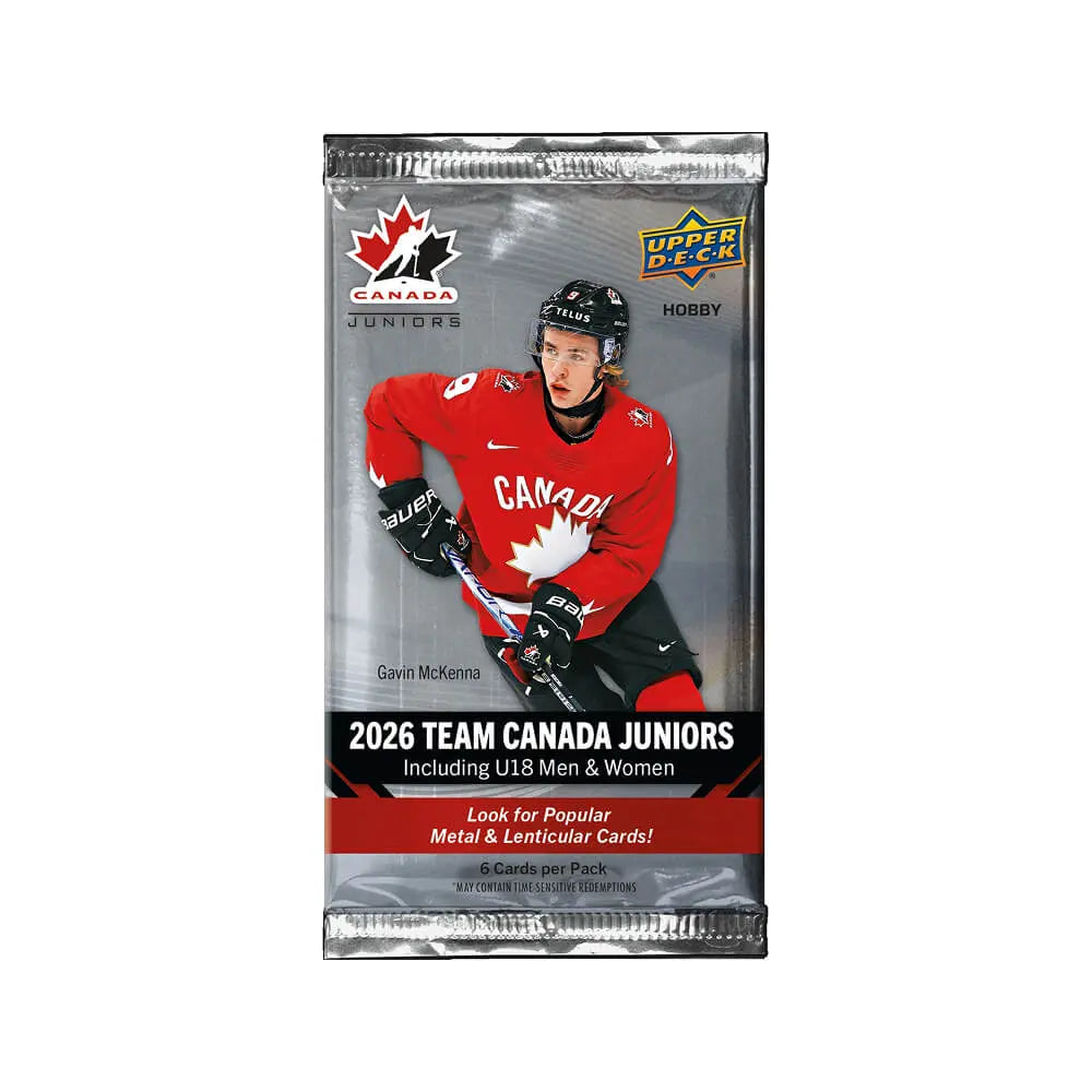 2026 Upper Deck Team Canada World Juniors Hockey Hobby Pack 