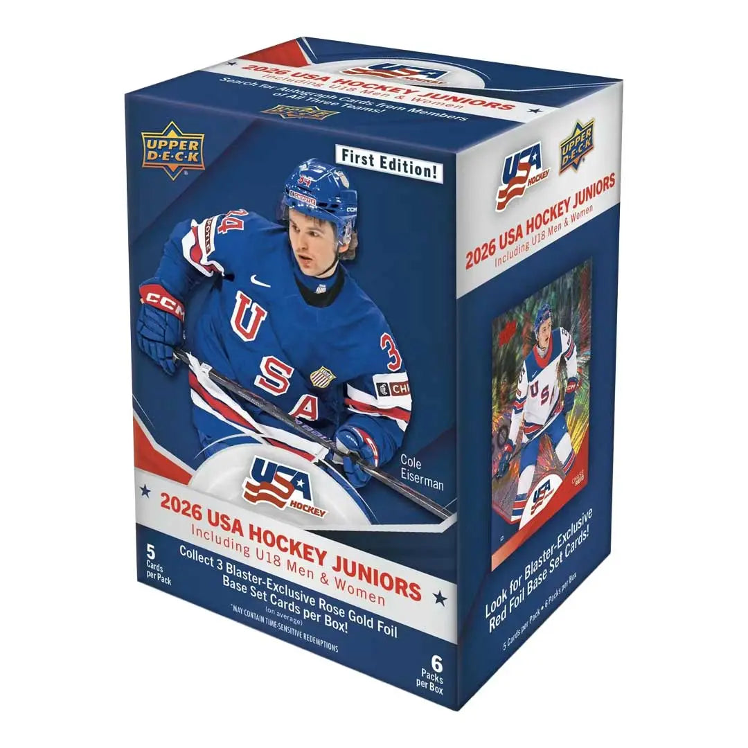 2026 Upper Deck Team USA Juniors Hockey Blaster Box 