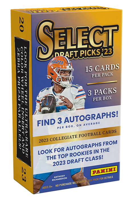 2023 Panini Select Draft Picks Collegiate Football Hobby Box — Mintink  Trading Cards & Live Experience