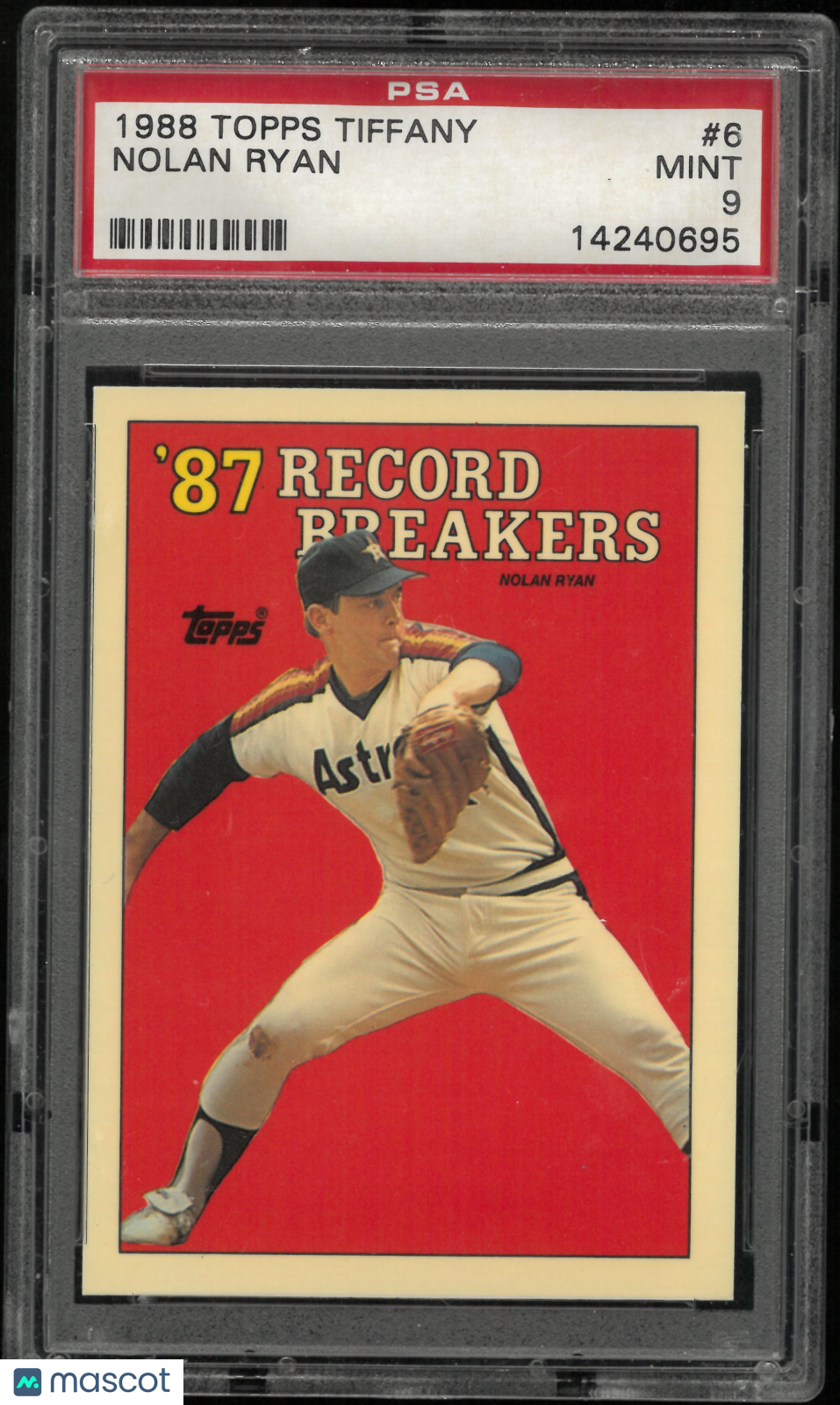 1988 Topps Tiffany Nolan Ryan PSA 9