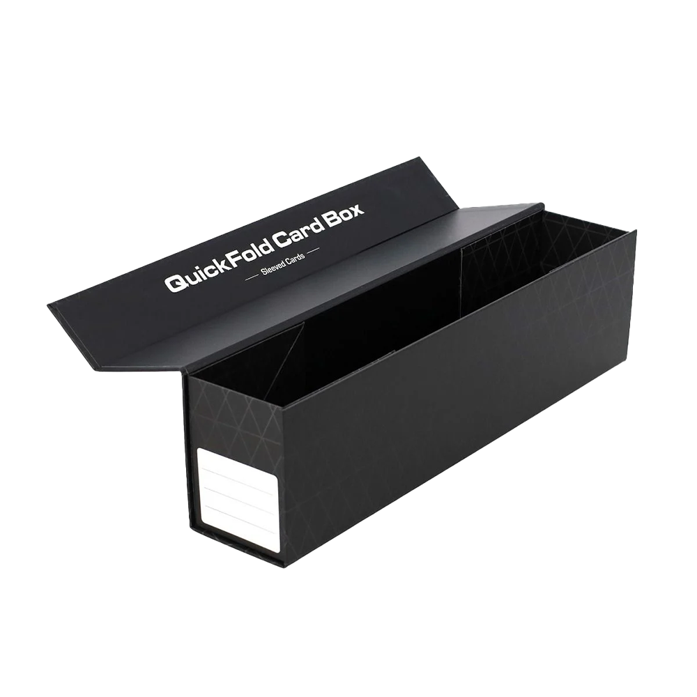 QuickFold Card Boxes for Sleeved Cards - Durable 3 Pack Storage Solution