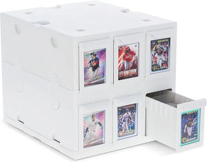 6 Drawer Card Catalog White 