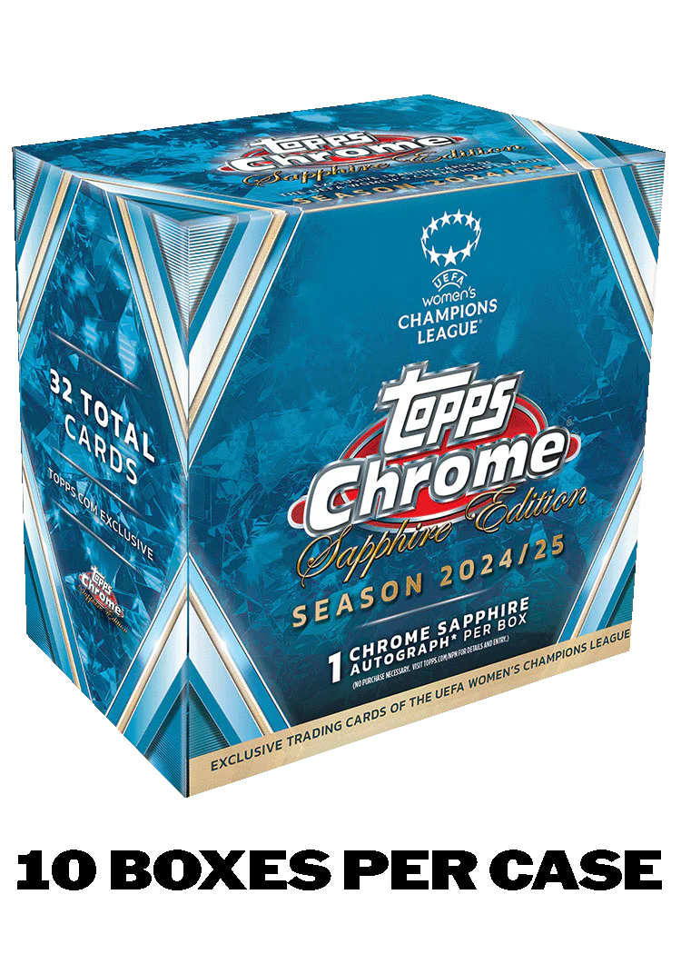 2024-25 Topps Chrome® Sapphire UEFA Women's Champions League Hobby Box