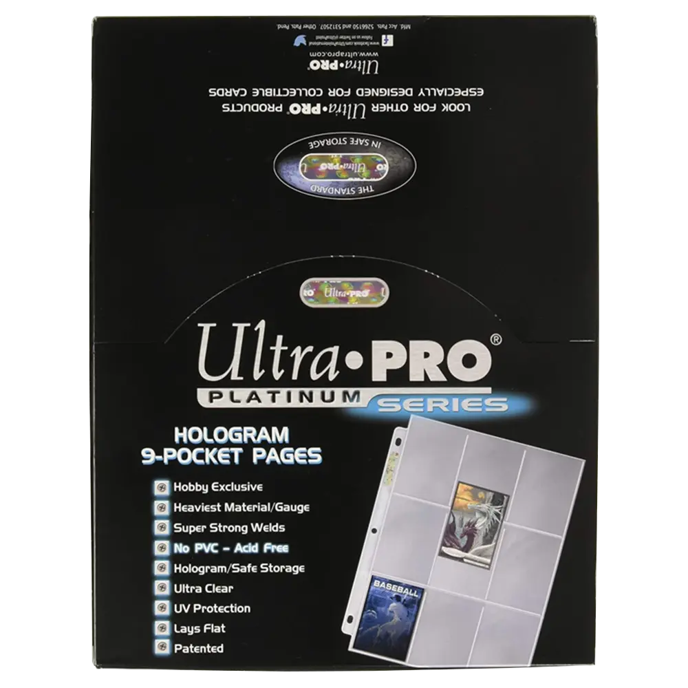 9-Pocket Platinum Pages 100 Count 