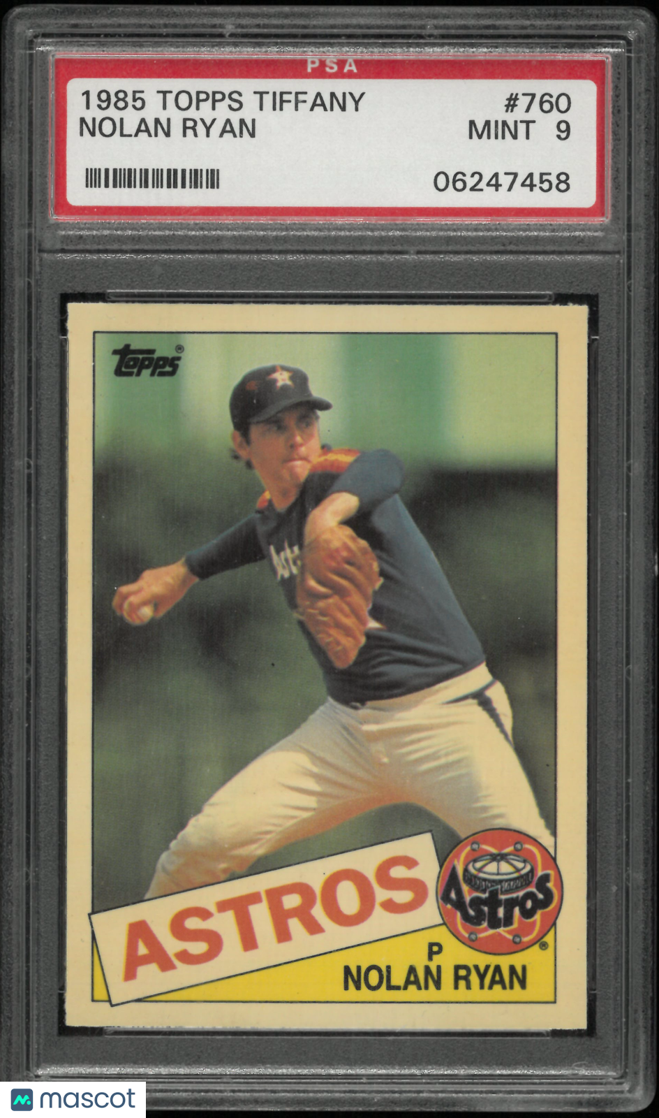 1985 Topps Tiffany Nolan Ryan PSA 9