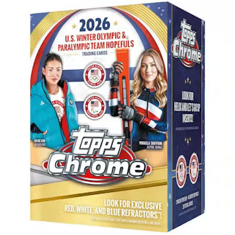 2026 Topps Chrome U.S. Olympics 7-Pack Blaster Box