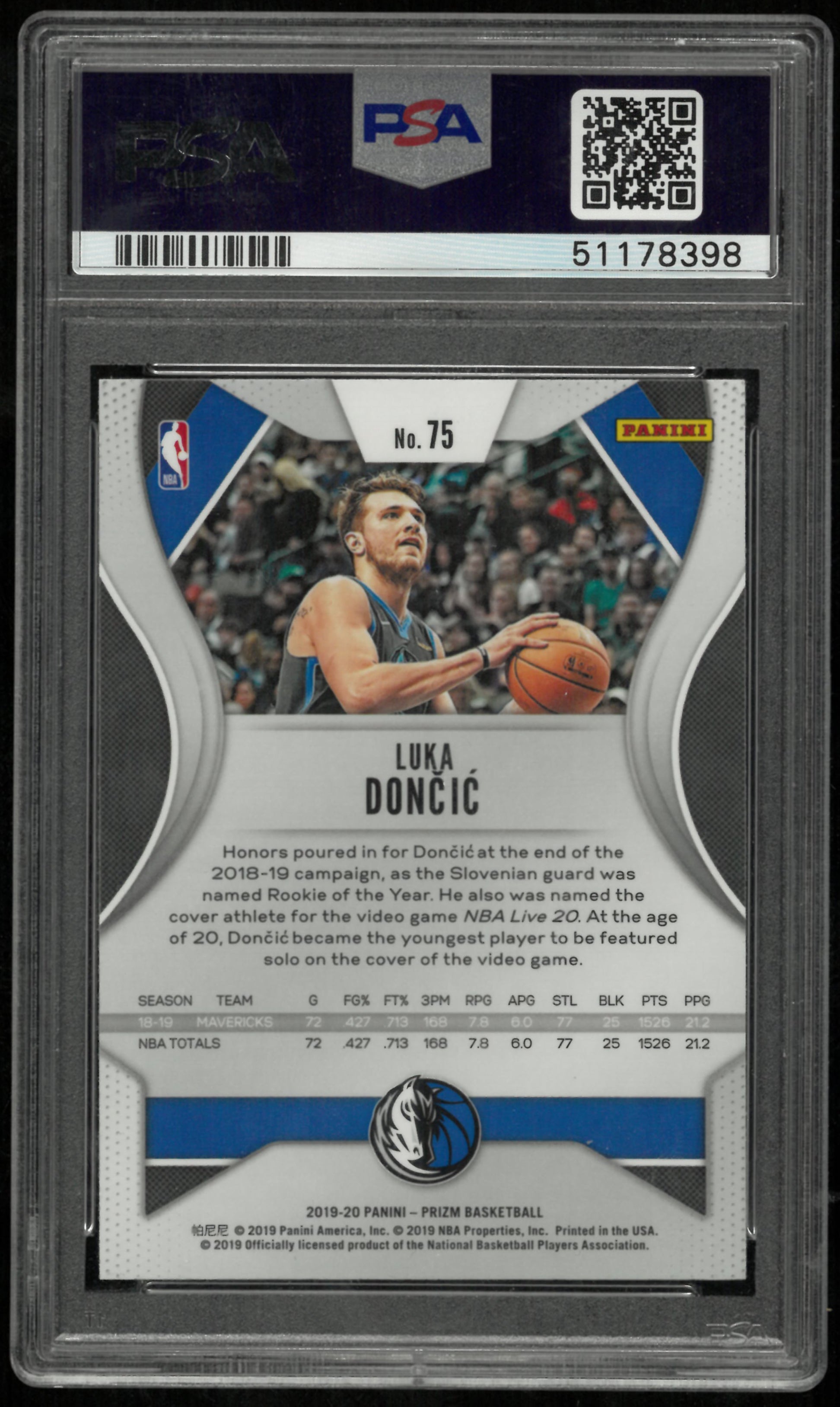 その他 2021 Prizm Luka Doncic PSA 10 2019-20 Panini Prizm Basketball Luka Doncic PSA 10