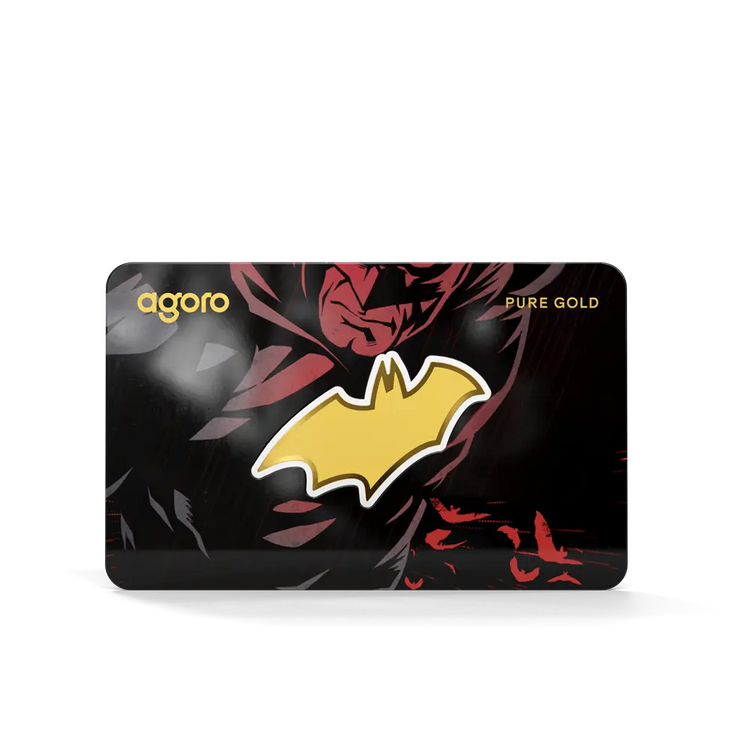 Agoro Batman's Emblem 0.1 g Gold Collectible Coin 