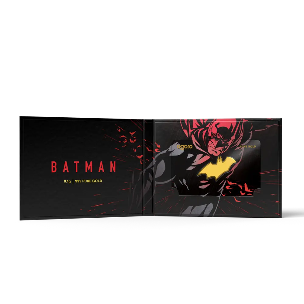 Agoro Batman's Emblem 0.1 g Gold Collectible Coin 