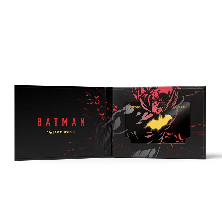 Agoro Batman's Emblem 0.1 g Gold Collectible Coin 