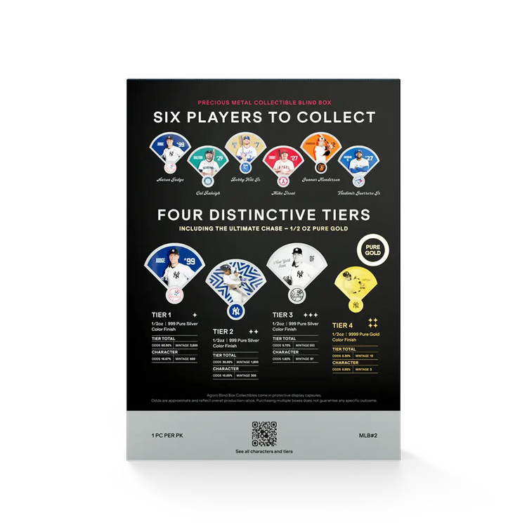 Agoro Major League Baseball - American League 1/2 oz Coin Blind Box 