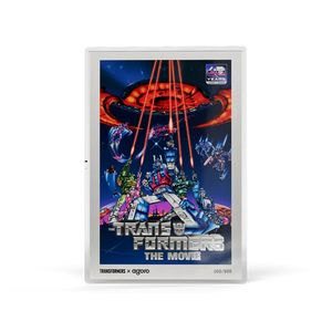 Agoro The Transformers: The Movie (1986) Poster 1oz Silver Collectible Foil 