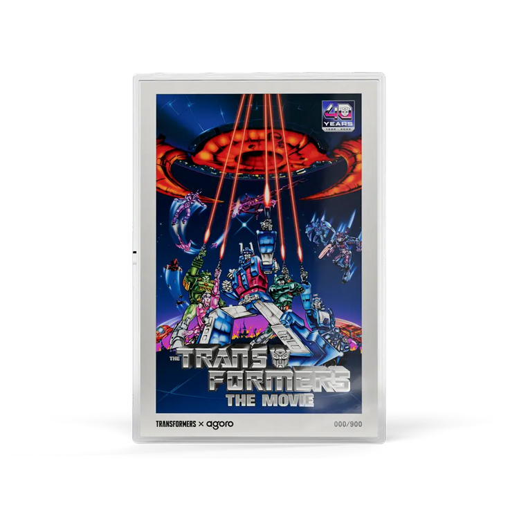 Agoro The Transformers: The Movie (1986) Poster 1oz Silver Collectible Foil 