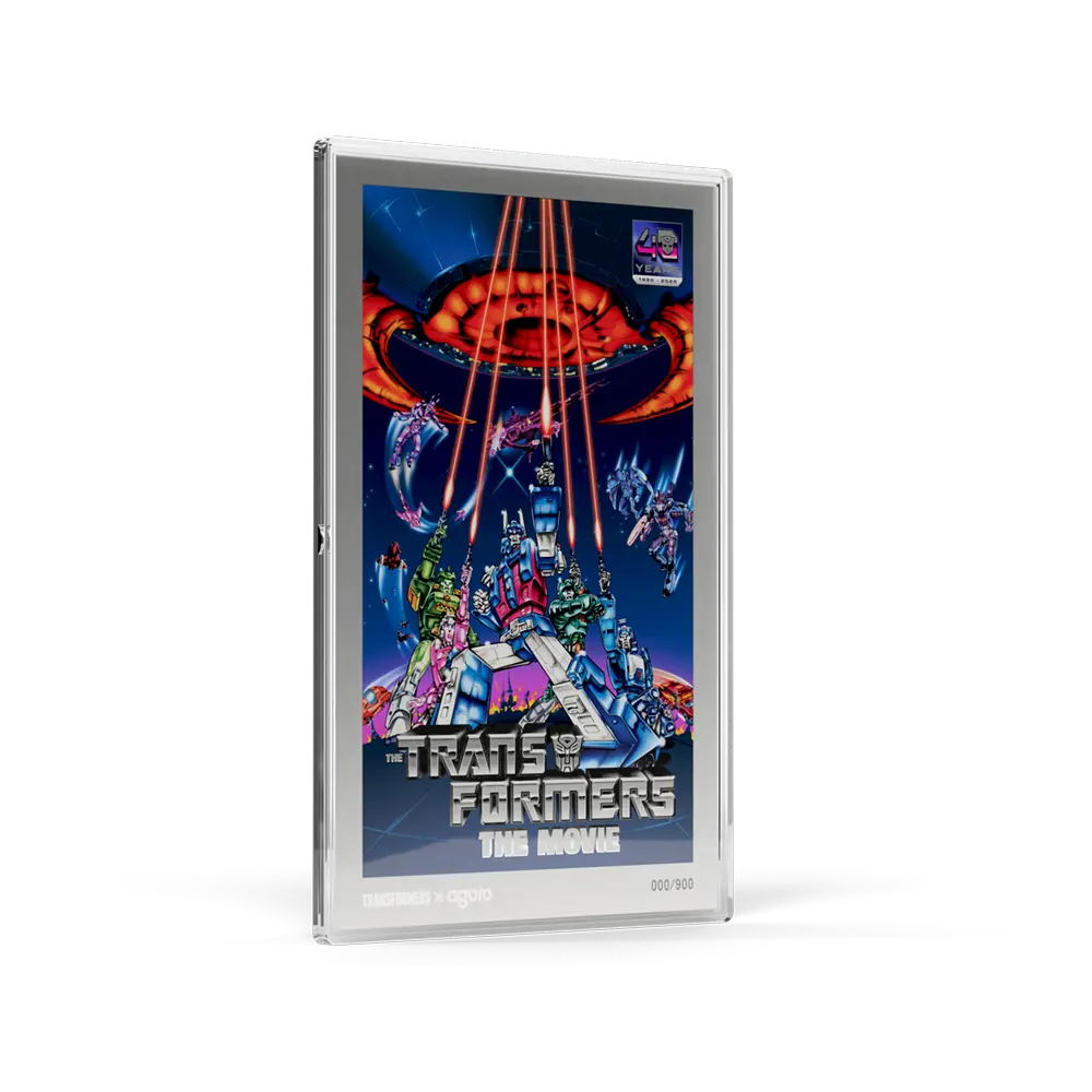 Agoro The Transformers: The Movie (1986) Poster 1oz Silver Collectible Foil 