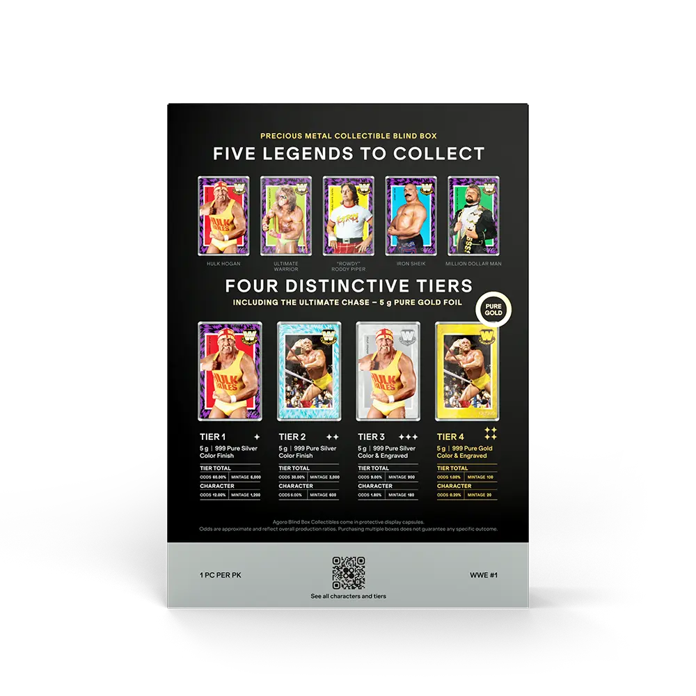 Agoro WWE Golden Era Legends 5g Foil Blind Box 