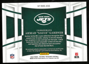 Ahmad Sauce Gardner Auto Patch /10 National Treasures RC Rookie 