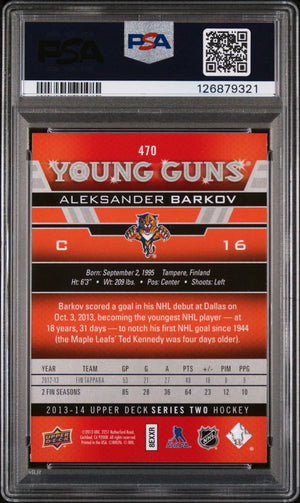 Aleksander Barkov PSA 10 Young Guns RC Rookie UD Upper Deck 2013-14 13-14 SP 