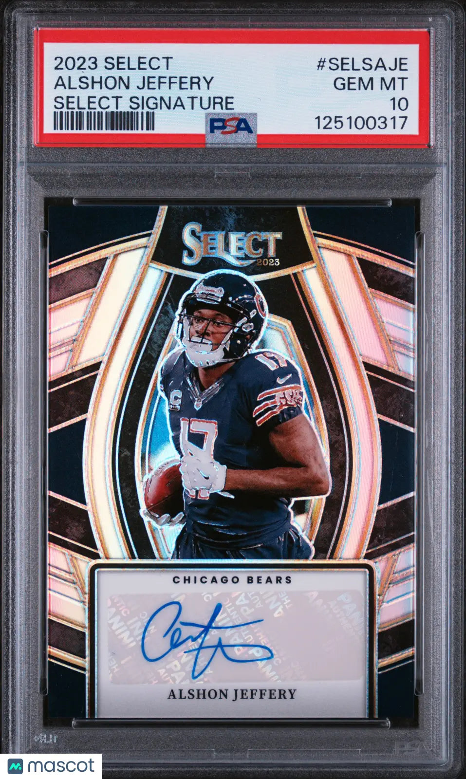Alshon Jeffery PSA 10 POP 1 2023 Panini Select Select Signatures Auto Autograph 