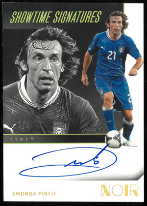 Andrea Pirlo /5 1/5 Auto Showtime Signatures 2024-25 Panini Noir 